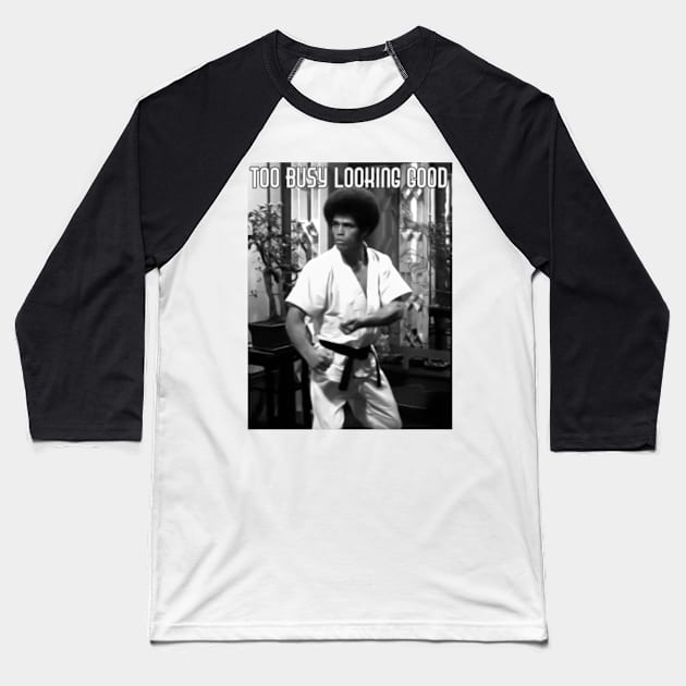 Jim Kelly Mode black Baseball T-Shirt by kongtala